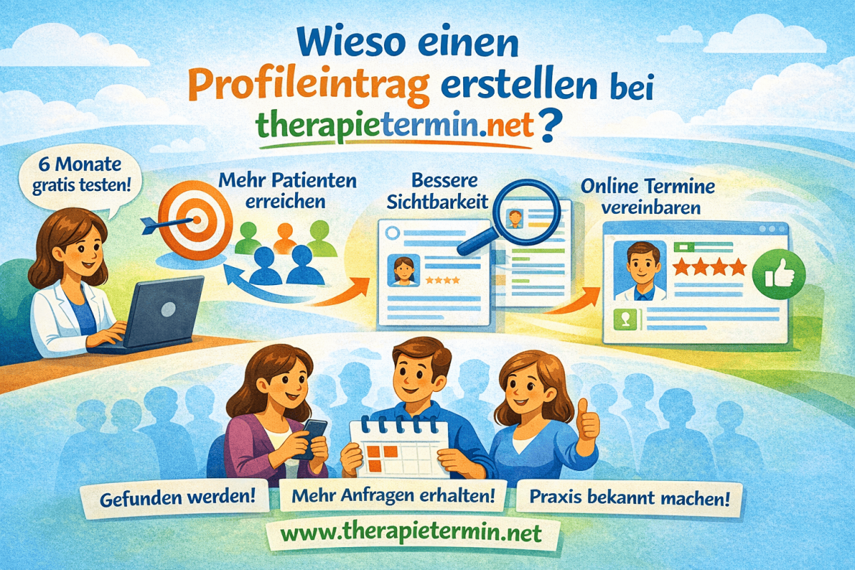 Wieso Profil bei Therapietermin.net Wieso Psychotherapie Profil bei Therapietermin.net?